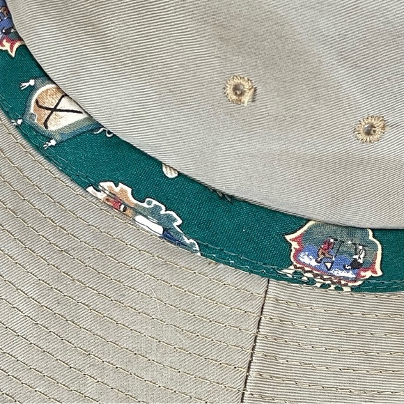 YoungAn Vintage Khaki Bucket Golf Hat - Picture 8 of 10